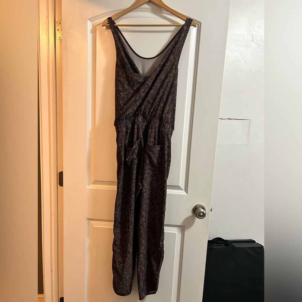Patagonia fleetwith jumpsuit brown floral size medium - Picture 2 of 12